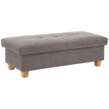 Home Affaire Hocker Lyla mit Stauraum 131 x 42 x 61 cm Grau