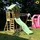 Wickey Spielturm MultiFlyer Light mit Schaukel und Rutsche Pastellblau