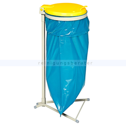 Müllsackständer VAR WS 120 Müllsackhalter stationär gelb ideal für 120 L Müllsäcke, robuste und stabile Konstruktion