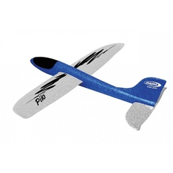 Jamara Spielzeug-Flugzeug Pilo Schaumwurfgleiter EPP 48 cm Spannweite, 48 cm blau|weiß
