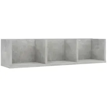 vidaXL CD-Wandregal 75 x 18 x 18 cm Grau