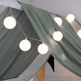 Home Deluxe LED-Lichterkette Baumwolle 320 x 6 x 6 cm Weiß