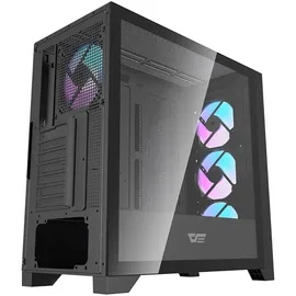 darkflash tech Darkflash DRX90 Glas-Computergehäuse Schwarz