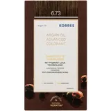 Korres Arganöl Haarcoloration 6.73 golden cocoa 145 ml