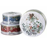 Hutschenreuther Sammelserie 2024 Süßer die Glocken nie klingen Plätzchendosen Set3