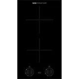 Nord Inox - Domino 2 Induktionskochplatten Vitro Schwarz Mit Knopfdruck