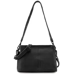 FredsBruder Me and My Bag Schultertasche Leder 25 cm  schwarz