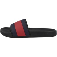 Tommy Hilfiger Herren Badeschuhe Rubber TH Flag Pool Slide Badelatschen, Schwarz (Black), 40 EU