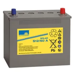 Exide Sonnenschein Solar S12/60 A Blei-Gel Batterie 12V 60Ah