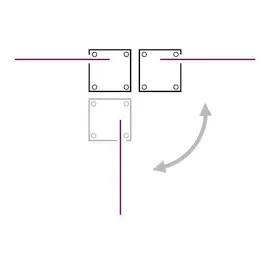 vidaXL Seitenmarkise 100 x 600 cm Rot Polyester