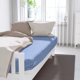 Setex Bettlaken Frottee 180 x 200 cm blau