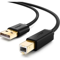 Ugreen 10350 USB Kabel 1,5 m USB 2.0 USB A USB B Schwarz