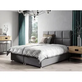 Best For Home Boxbett, Creme, Textil, Höhe ca. 18 cm, Rechteckig, 160x200 cm, Schlafzimmer, Betten, Boxspringbetten