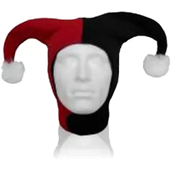 Batman Harley Quinn Mütze stylisches Karneval-Kostüm Kopfbedeckung KC0SYUBTM Schwarz/Rot/Weiß - 