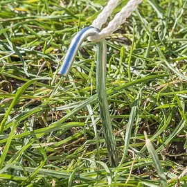 mobilibrico Zelthering 30cm Metall mit offener Ose 10 Stuck im Polybeutel