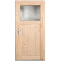 Panto Holz-Nebeneingangstür NET 501 Natur 88 cm x 198 cm DIN L