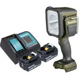 Makita, Arbeitsleuchte, DML 812 SM Akku Handstrahler 18 V 1250 lm LED Olive Grün Outdoor Adventure Sonderedition + (1250 lm)