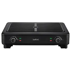 Tefal Elektrogrill Smokel Less, 2000 Watt, Effizienter Tischgrill mit individuell einstellbaren Thermostaten, 1 Elektrogrill