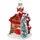 inges magic & goodz Inges Magic - Goodz Christbaumschmuck Winterhaus mit Weihnachtsbaum 10cm Glas Dekofigur Rot Grün