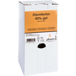 Plum Disinfector 85 % Händedesinfektionsgel 3963 , 1 Liter – Bag in Box