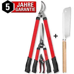 Walter Gartenhandgeräte Set 3-tlg. Gartenschere Heckenschere Astschere Japansäge