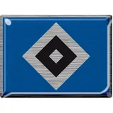 Hamburger SV HSV 3D-Aufkleber metallic Raute