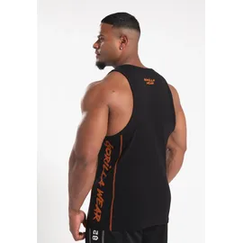 Gorilla Wear Monterey Tanktop Schwarz/Orange L