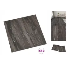 vidaXL Pvc-fliesen Selbstklebend 55 Stk. 5,11 M2 Dunkelgrau Vidaxl