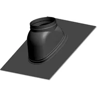 WOLF-Garten Wolf Dachplatte DN125 Schrägdach 25-45Gr Großformat 500x500mm, schwarz