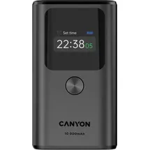 Canyon PB-130, 10000 mAh, PD, 30W, TFT-Display, dunkelgrau