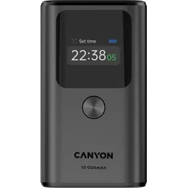 Canyon PB-130, 10000 mAh, PD, 30W, TFT-Display, dunkelgrau