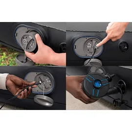 BESTWAY TriTech® Doppelluftbett mit USB-Elektropumpe 203 x 152 x 30 cm,