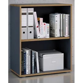 VCM my office Aktenregal Salia anthrazit, honig-eiche 60,0 x 32,0 x 74,0 cm