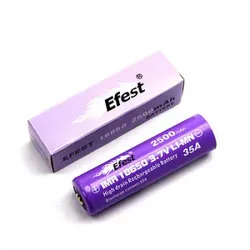 Efest Purple IMR18500 - 1000mAh 15A (Pluspol flach) ungeschützt