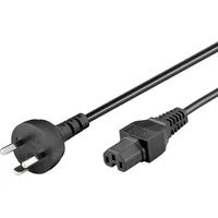 MicroConnect PE130418 Stromkabel Schwarz 1,8 m C15-Koppler IEC 320