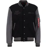 Alpha Industries Varsity Air Force Jacke Black M