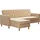 CosmoLiving by Cosmopolitan Ecksofa »Liberty, L-Form,« mit Schlafffunktion, Recamiere beidseitig montierbar, Sitzhöhe 43 cm