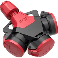 PCE PCE, Netzstecker + Netzkupplung, PC Electric 253812-src5 3fach-Kupplung