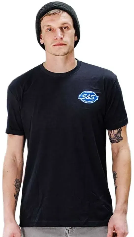 S+s Cycle Vintage Tour Kurzarm-t-shirt - Black / Blue - M