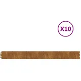vidaXL Rasenkante 103 x 10 cm 10 Stück braun