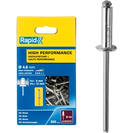 Rapid Blindnieten Aluminium Ø 4,8 mm x 16 mm 300 Stück