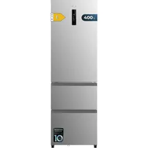 Cecotec Bolero Coolmarket Combi FD 400 French Door (400 l, 1910 mm hoch, Grau)