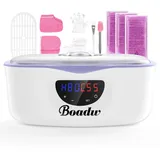 Boadw Paraffinbad für Hände und Füße, 4000ml Paraffin Wachsbad Paraffinbad Set für Trockene, Raue Hau, mit 1350g Paraffinwachs und Zubehör, Tolles Spa Geschenk-Weiß