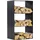 Magnus Brennholzregal R147 Stahl 45 x 30 x 80 cm Schwarz