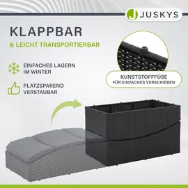 Juskys Faltbare Sonnenliege Lamia Schwarz