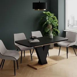Vicco Fenaro 120 x 77,4 x 80 cm Schwarz/Eiche