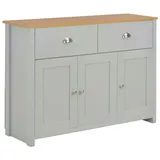 vidaXL Sideboard Grau 112x35x81 cm