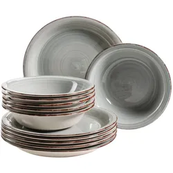 Mäser Teller-Set, Steingut Lumaca