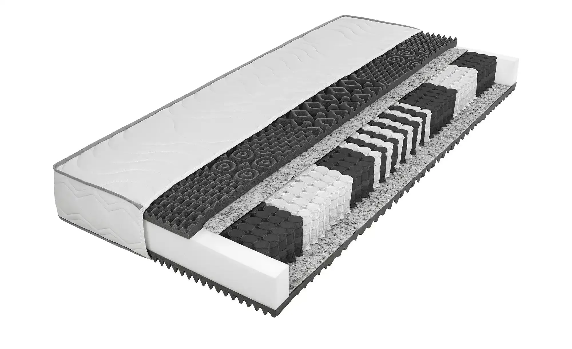 Taschenfederkernmatratze  T1010 ¦ weiß ¦ Maße (cm): B: 90 H: 22