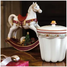 Villeroy & Boch Schaukelpferd XL Winter Collage Rot/Mehrfarbig
